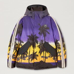 Palm Angels sunset-print hooded jacket